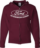 Ford Full Zip Hoodie American Classic - Yoga Clothing for You