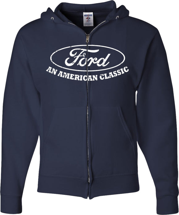 Ford Full Zip Hoodie American Classic - Yoga Clothing for You