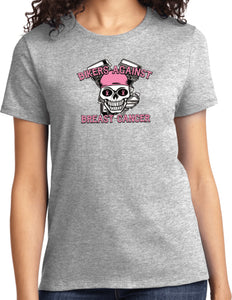 Ladies Breast Cancer T-shirt Bikers Against Breast Cancer Tee - Yoga Clothing for You