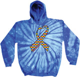 Autism Ribbon Tie Dye Hoodie - Yoga Clothing for You