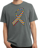 Autism Ribbon Pigment Dyed Shirt - Yoga Clothing for You