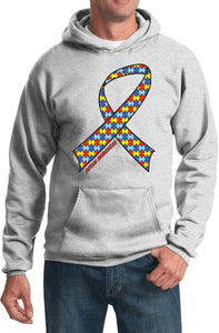 Autism Ribbon Unisex Adult Hoodie - Yoga Clothing for You