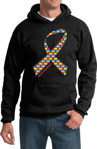 Autism Ribbon Unisex Adult Hoodie - Yoga Clothing for You