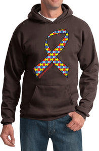 Autism Ribbon Unisex Adult Hoodie - Yoga Clothing for You