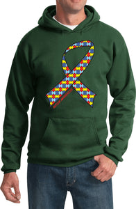 Autism Ribbon Unisex Adult Hoodie - Yoga Clothing for You