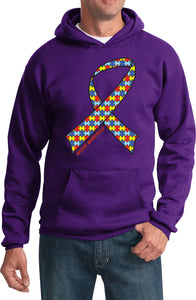 Autism Ribbon Unisex Adult Hoodie - Yoga Clothing for You