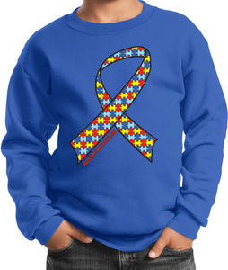 Kids Autism Ribbon Sweatshirt - Yoga Clothing for You