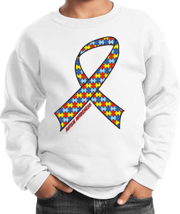 Kids Autism Ribbon Sweatshirt - Yoga Clothing for You