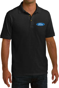 Ford Oval Pique Polo Pocket Print - Yoga Clothing for You