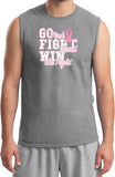 Breast Cancer T-shirt Go Fight Win Muscle Tee - Yoga Clothing for You