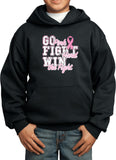 Kids Breast Cancer Hoodie Go Fight Win - Yoga Clothing for You