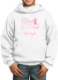 Kids Breast Cancer Hoodie Go Fight Win - Yoga Clothing for You