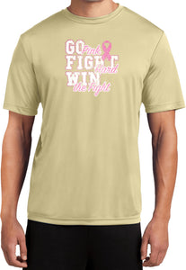 Breast Cancer T-shirt Go Fight Win Moisture Wicking Tee - Yoga Clothing for You