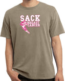 Breast Cancer T-shirt Sack Cancer Pigment Dyed Tee - Yoga Clothing for You
