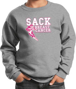 Kids Breast Cancer Sweatshirt Sack Cancer - Yoga Clothing for You