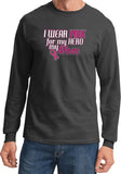 Breast Cancer T-shirt Pink For My Hero Long Sleeve - Yoga Clothing for You