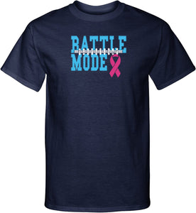 Breast Cancer T-shirt Battle Mode Tall Tee - Yoga Clothing for You