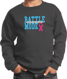 Kids Breast Cancer Sweatshirt Battle Mode - Yoga Clothing for You