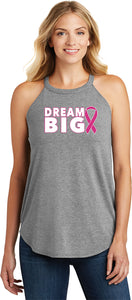 Breast Cancer Awareness Tank Top Dream Big Ladies TriRocker Tank - Yoga Clothing for You