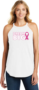 Breast Cancer Awareness Tank Top Dream Big Ladies TriRocker Tank - Yoga Clothing for You