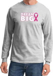 Breast Cancer Awareness T-shirt Dream Big Long Sleeve - Yoga Clothing for You