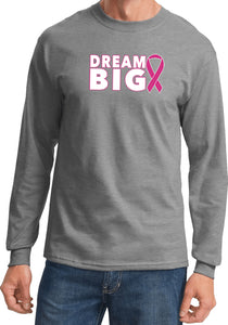 Breast Cancer Awareness T-shirt Dream Big Long Sleeve - Yoga Clothing for You