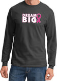 Breast Cancer Awareness T-shirt Dream Big Long Sleeve - Yoga Clothing for You