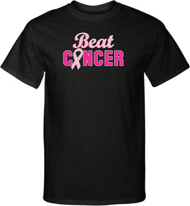 Breast Cancer T-shirt Beat Cancer Tall Tee - Yoga Clothing for You