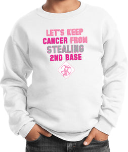 Kids Breast Cancer Sweatshirt Second Base - Yoga Clothing for You