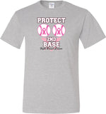 Breast Cancer T-shirt Protect Second Base Tall Tee - Yoga Clothing for You