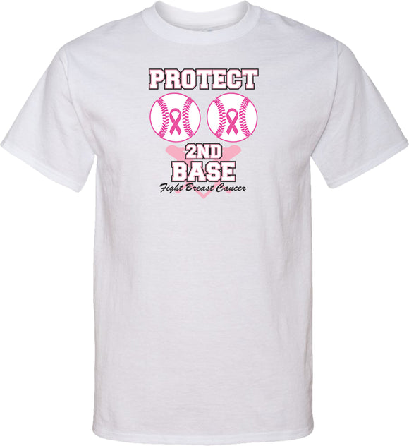 Breast Cancer T-shirt Protect Second Base Tall Tee - Yoga Clothing for You