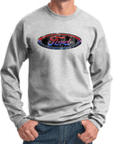 Ford Oval Sweatshirt Distressed Logo - Yoga Clothing for You