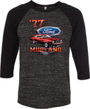 Ford T-shirt 1977 Mustang Raglan - Yoga Clothing for You