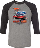 Ford T-shirt 1977 Mustang Raglan - Yoga Clothing for You