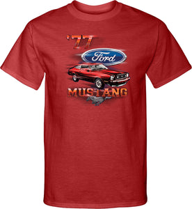 Ford T-shirt 1977 Mustang Tall Tee - Yoga Clothing for You