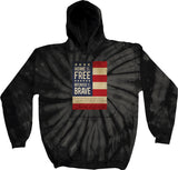 USA Hoodie Home of the Brave Tie Dye Hooded Sweatshirt - Yoga Clothing for You