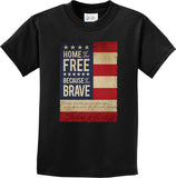 Kids USA T-shirt Home of the Brave Youth Tee - Yoga Clothing for You