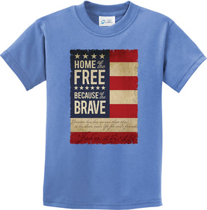 Kids USA T-shirt Home of the Brave Youth Tee - Yoga Clothing for You