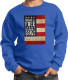 Kids USA Sweatshirt Home of the Brave Youth Sweat Shirt - Yoga Clothing for You