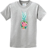 Floral Pineapple Kids T-shirt - Yoga Clothing for You