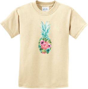 Floral Pineapple Kids T-shirt - Yoga Clothing for You