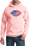 USA Hoodie Patriotic Lips - Yoga Clothing for You