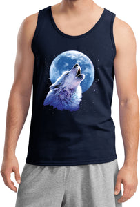 Wolf and Moon Tank Top Call of the Wild - Yoga Clothing for You