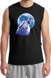 Wolf and Moon T-shirt Call of the Wild Muscle Tee - Yoga Clothing for You