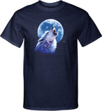 Wolf and Moon T-shirt Call of the Wild Tall Tee - Yoga Clothing for You