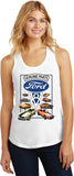 Ladies Ford Mustang Tank Top V8 Collection Racerback - Yoga Clothing for You