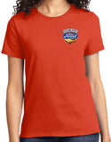 Ladies Ford Mustang T-Shirt Genuine Parts Pocket Print - Yoga Clothing for You