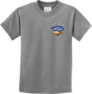 Kids Ford Mustang T-shirt Genuine Parts Pocket Print - Yoga Clothing for You