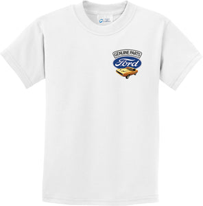 Kids Ford Mustang T-shirt Genuine Parts Pocket Print - Yoga Clothing for You