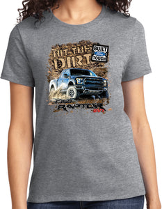 Ladies Ford F-150 T-shirt Hit The Dirt - Yoga Clothing for You